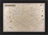 Houten stadskaart van Panningen