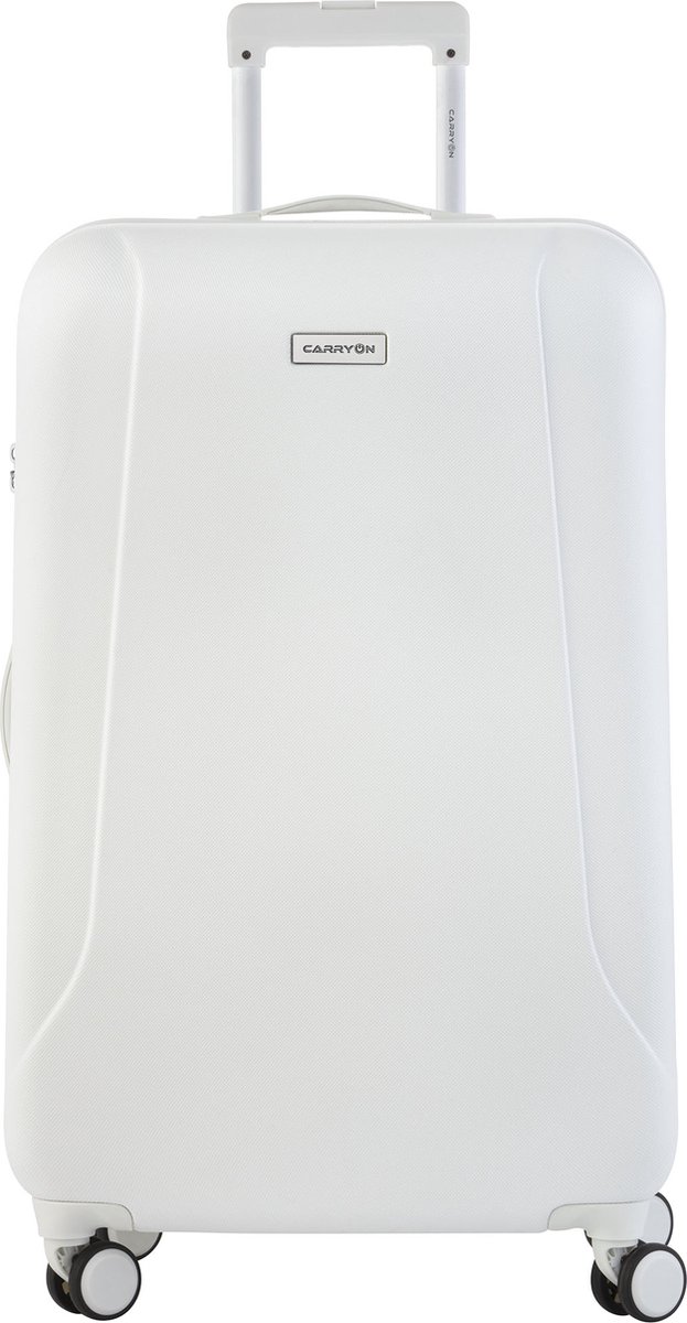 CarryOn Skyhopper Grote Koffer 78cm - Reiskoffer 85 Ltr met TSA-slot - Wit