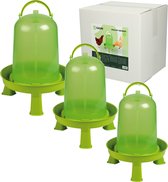 Pluimvee drinktoren 1,5 liter green lemon op pootjes