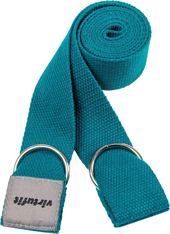 VirtuFit Premium Yoga Mat Draagriem - Katoen - Ocean Green van VirtuFit — afbeelding 3