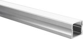LED strip profiel Potenza aluminium hoog 1m incl. melkwitte afdekkap