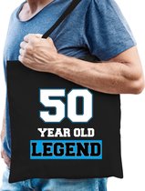 50 year old legend verjaardag cadeau tas zwart - volwassenen - 50e verjaardag kado tas / Sarah / Abraham