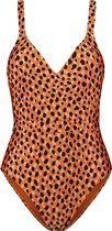 Beachlife Leopard Spots V-hals badpak - dames - Maat 40