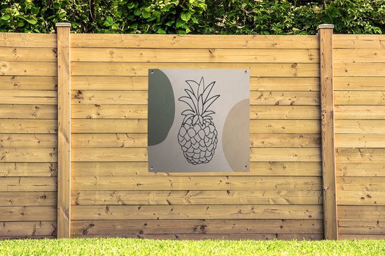 Torchon Fruit - Pastel - Ananas - 100x100 cm