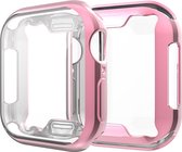 Mobigear Royal Hard Kunststof Hoesje voor Apple Watch Series 5 (44 mm) - Roze