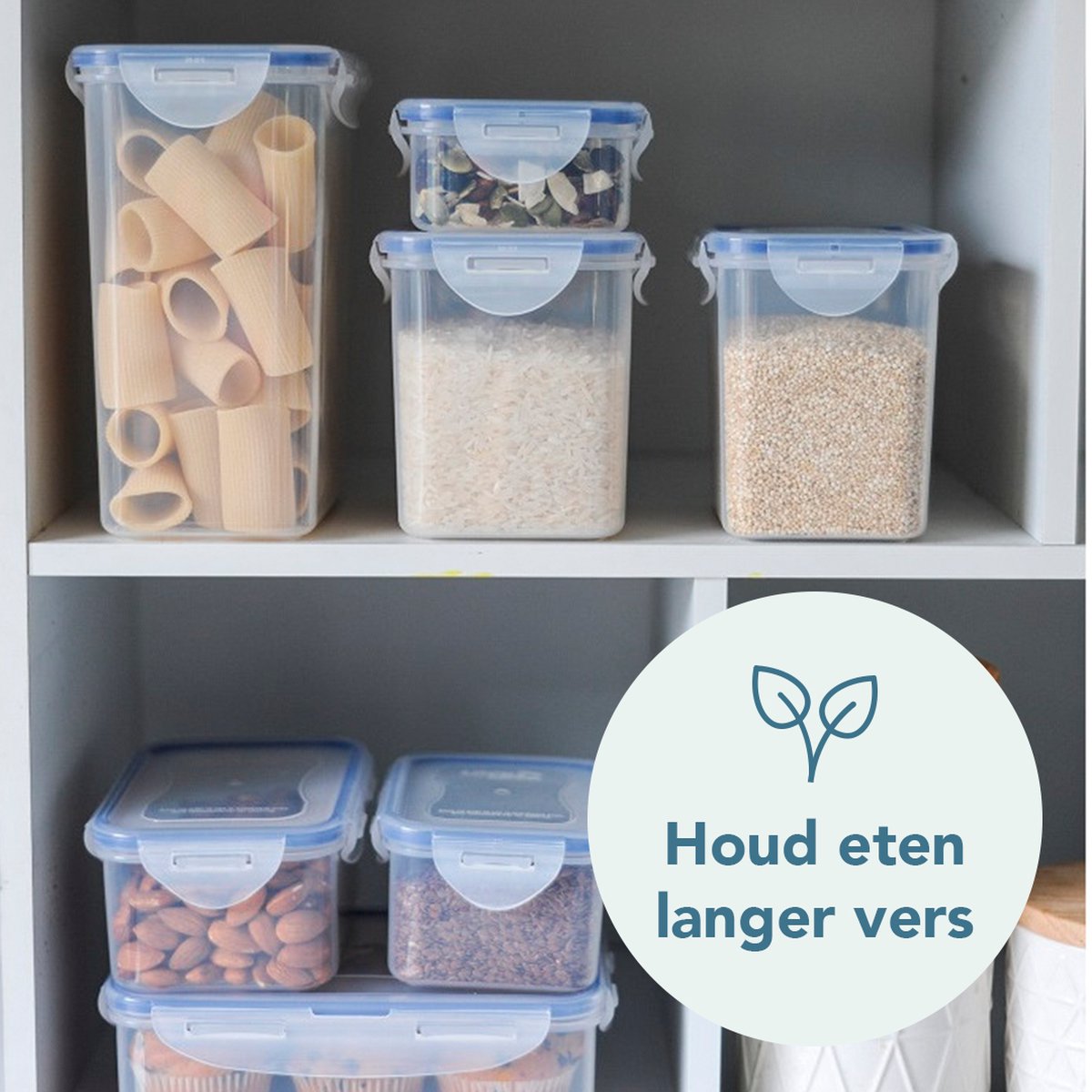 Lock&Lock Vershoudbakjes set met deksel - Diepvriesbakjes - Diepvriesdozen - Bewaarbakjes - Bewaardozen voedsel - Vershouddoos - Luchtdicht - Lekvrij - BPA vrij - PFAS vrij - Transparant - 1 liter - Set van 4 Stuks - LocknLock — cadeau in Cadeau-ideeën - foto 3