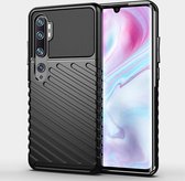 Xiaomi Mi Note 10 Pro Hoesje - Mobigear - Groove Serie - TPU Backcover - Zwart - Hoesje Geschikt Voor Xiaomi Mi Note 10 Pro