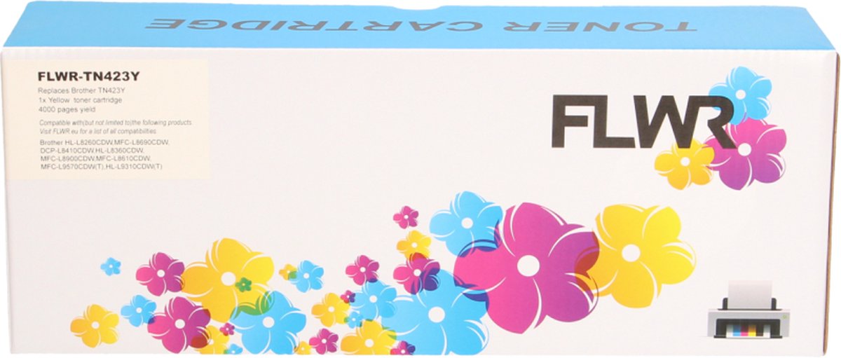 FLWR - Toner / TN-423 / Geel - geschikt voor Brother