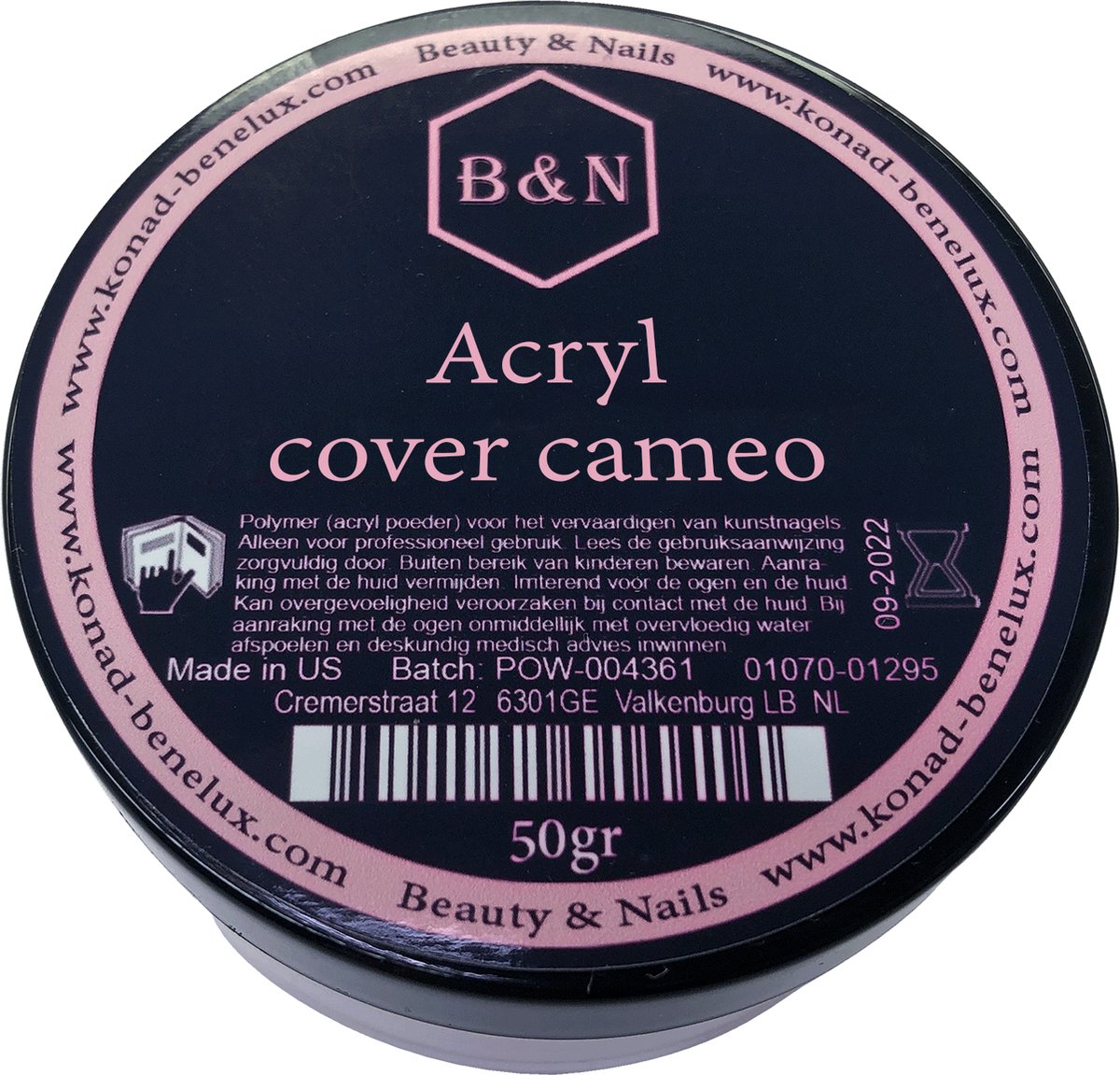 Acryl - cover cameo - 50 gr | B&N - acrylpoeder - VEGAN - acrylpoeder