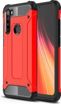 Mobigear Hoesje geschikt voor Xiaomi Redmi Note 8 Telefoonhoesje Hardcase | Mobigear Outdoor Backcover Shockproof | Schokbestendig Redmi Note 8 Telefoonhoesje | Anti Shock Proof - Rood