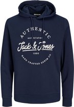 Jack & Jones Jack&Jones Dusty Sweat Hood Navy Blazer BLAUW M