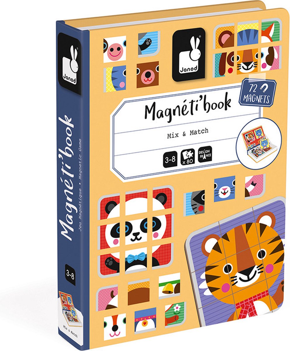 Janod - Magnetibook - Mix & Match - Magneetboek Speelset — afbeelding 5