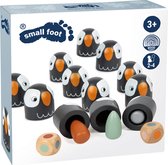 Memory spel - hout - memory - dierenmemory - pinguin - kleuren memory - kun jij alle kleuren verzamelen?