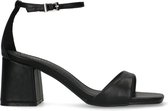 Sacha - Dames - Zwarte sandalen met hak - Maat 39