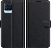 Realme 8 Pro Hoesje - Mobigear - Classic Serie - Kunstlederen Bookcase - Zwart - Hoesje Geschikt Voor Realme 8 Pro