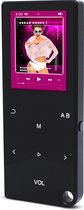 For-ce M01 MP3 speler met bluetooth - 32GB intern geheugen - Touchscreen - 1,8 inch scherm - MP4 speler - Zwart