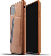 Mujjo Full Leather Wallet Case for iPhone 11 Pro Max - Bruin Tan Cognac