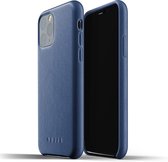 Mujjo - Coque en cuir pour iPhone 11 Pro Monaco Blauw