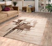 Flycarpets Lima Vloerkleed - 80x150 cm - Bruin - Polypropyleen - Voor binnen - Rechthoek - Modern - Woonkamer