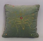 Madison sierkussen 45x45 cm Velvet insect green