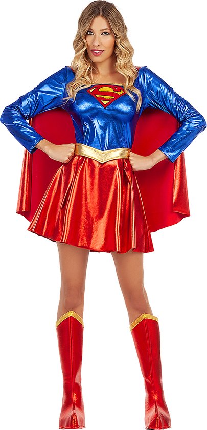 FUNIDELIA Supergirl kostuum voor vrouwen - Kara Zor-El - Maat: XS - Rood