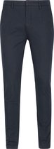 Vanguard - V12 Chino Stretch Donkerblauw - Slim-fit - Chino Heren maat W 33 - L 34