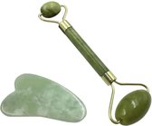 IGOODS - Gezichtsmassage roller - Jade roller - Anti-aging jade steen massage -  Gezichtsmassagestenen