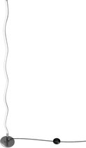 Navaris designer LED staande lamp - Van aluminium in golfvormig design - 18 W - 120 cm hoog