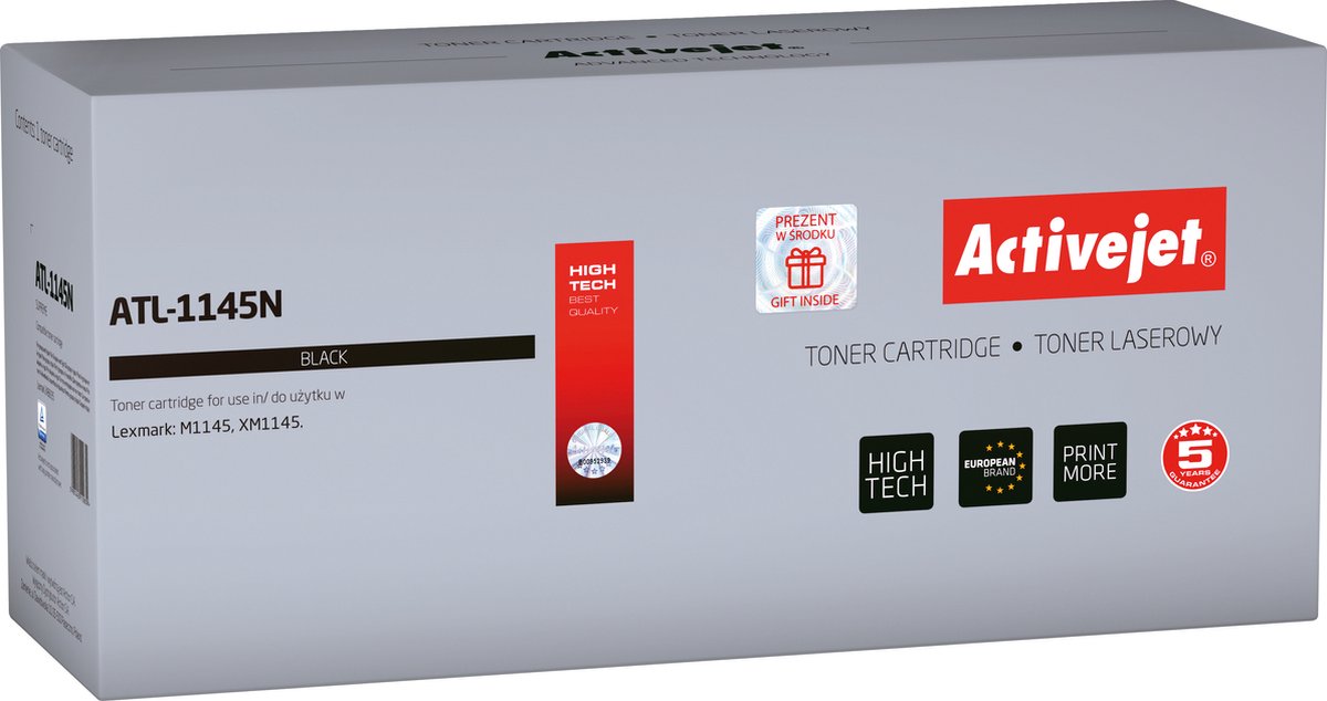 ActiveJet ATL-502NX toner voor Lexmark printer; Lexmark 50F2X00 vervanging; Opperste; 10000 pagina's; zwart.
