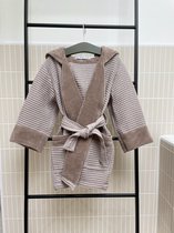 Ilmaha - Badjas Champagne - 98/104 - handgemaakt - 80% katoen 20% polyester / 100% katoen OEKO-TEX gecertificeerd