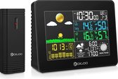 Draadloos Weerstation - Binnen en Buiten - Weerstations - WiFi - met Buitensensor -  Sensor - Weather Station - Zwart