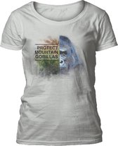 Ladies T-shirt Protect Gorilla Grey S