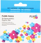 FLWR - Inktcartridge / T0553 / Magenta - Geschikt voor Epson
