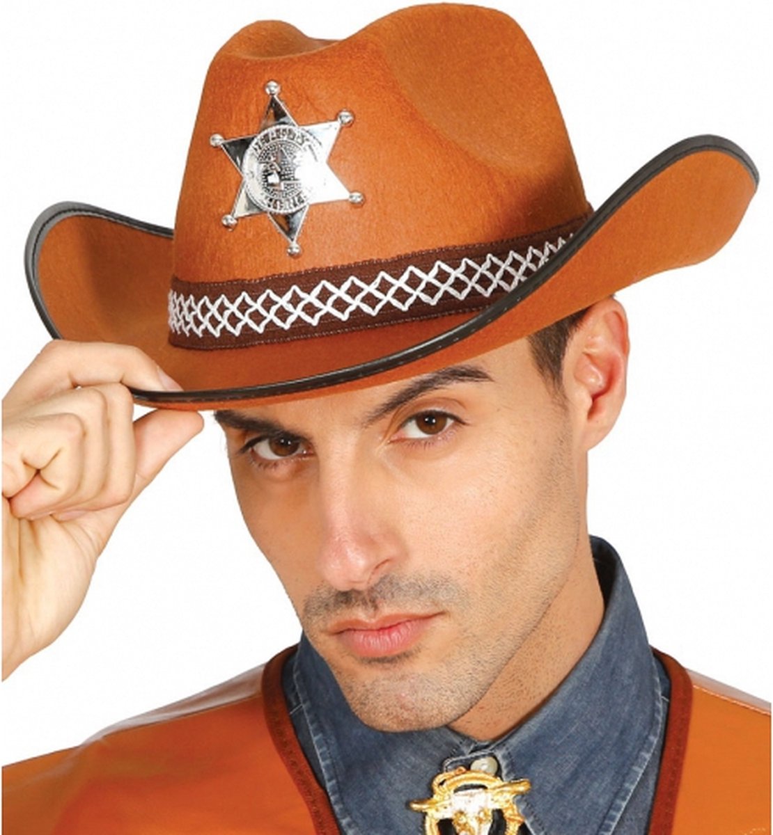 Amerikaanse sheriff cowboy hoed - Carnaval verkleed hoeden voor volwassenen  | bol.com