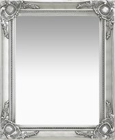 vidaXL Wandspiegel barok stijl 50x60 cm zilverkleurig