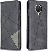 Nokia G10 Hoesje - Mobigear - Rhombus Slim Serie - Kunstlederen Bookcase - Zwart - Hoesje Geschikt Voor Nokia G10