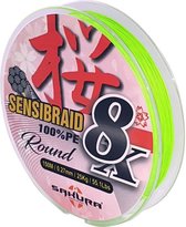 Sakura Sensibraid Chartreuse 8X Braid (150m) - Maat : 0.06mm