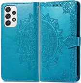 Coque Samsung Galaxy A53 iMoshion Mandala Booktype - Turquoise