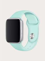 Siliconen Apple Watch Bandje - Turquoise - 38/40/41 mm - Apple Watch Series 1 2 3 4 5 6 SE 7- Geschikt voor Apple Watch