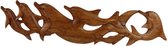 Beelden - Dolfijnen - Hout - Bruin - 32x97x2 cm - Indonesie - Sarana - Fairtrade