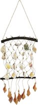 Muurhanger - Wall Deco - Schelpjes met net - Mi46x16x3cm - Sarana - Fairtrade Indonesie - Fairtrade