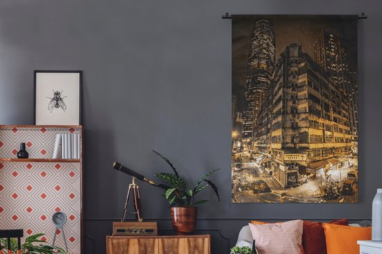 Tapisserie - Or - Rues - Villes - 120x180 cm - Tapisserie
