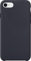 Apple iPhone 8 Hoesje - XQISIT - Serie - Siliconen Backcover - Midnight Blue - Hoesje Geschikt Voor Apple iPhone 8