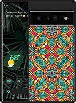 Pixel 6 Pro Hardcase hoesje Flora Mandala - Designed by Cazy