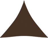 vidaXL Zonnescherm driehoekig 5x5x5 m oxford stof bruin