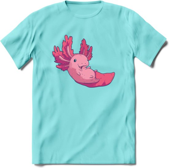 Schattig Axolotl T-Shirt Grappig | Dieren amfibieën Kleding Kado Heren