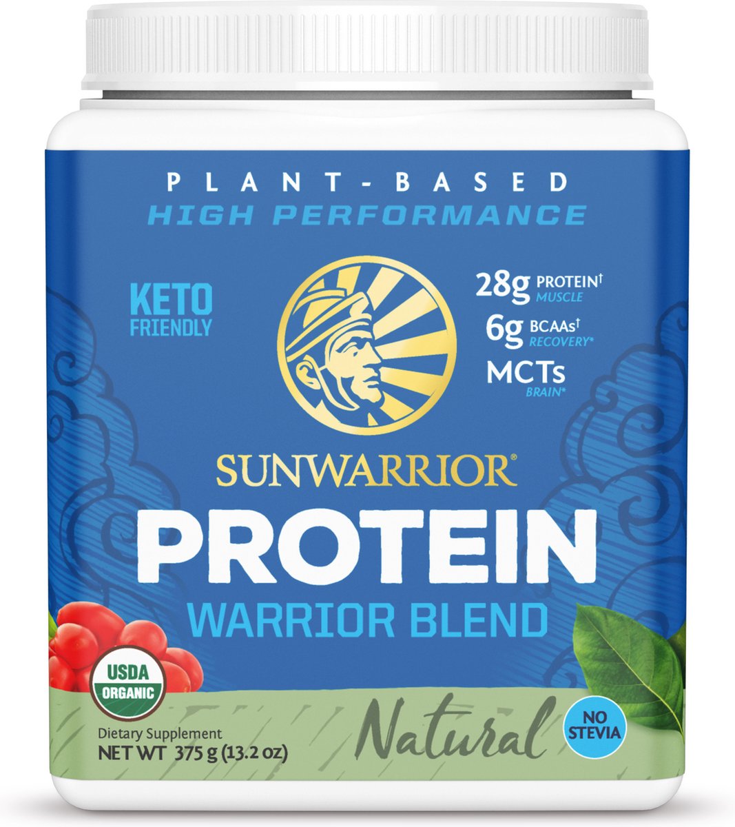 Sunwarrior Warrior Blend Organic (375g) Unflavoured - Eiwitten - Veganistisch eiwit