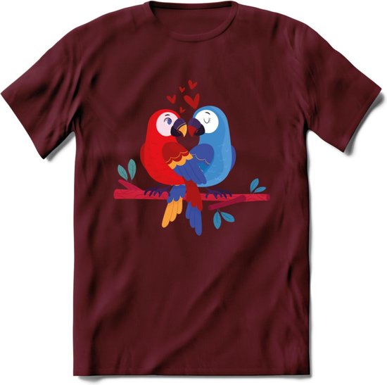Valentijn T-Shirt | Grappig Valentijnsdag Cadeautje voor Hem en Haar | Dames - Heren - Unisex | Kleding Cadeau | - Burgundy - S