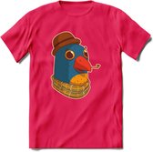 Opa papegaai T-Shirt Grappig | Dieren vogel Kleding Kado Heren / Dames | Animal Skateboard Cadeau shirt - Roze - XL
