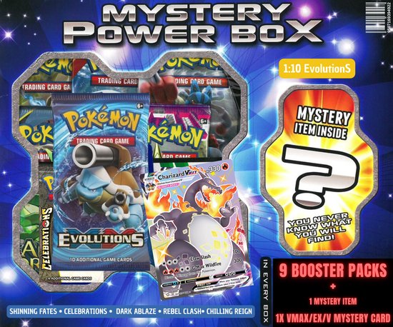 Afbeelding van het spel ✅ Pokémon MYSTERY BOOSTER BOX + 1x EX / V / GX / VMAX CARD